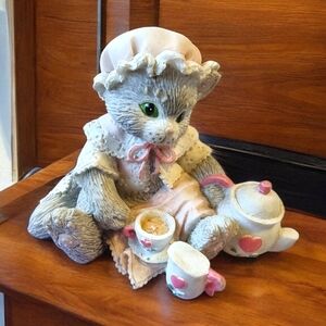 Calico Kittens Cat Figurine 625981 "Tea & You Hit The Spot" Vintage 1993